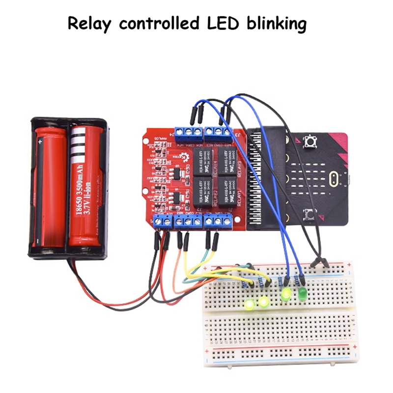 Модуль реле Microbit на 4 кана – обзор и цена Kids Education Channel